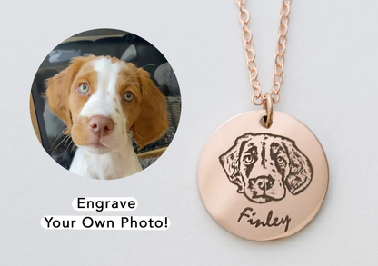 Custom Pet Portrait Necklace